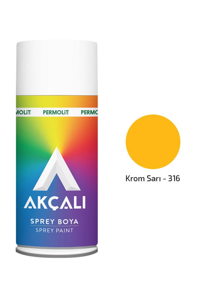 Akçalı Sprey Boya 400 ml 316 Krom Sarı