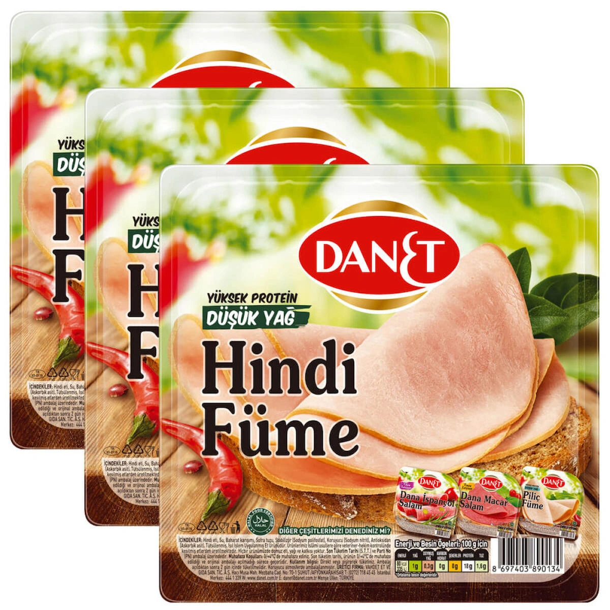 Hindi Füme I Dilimli 150 g 3'lü