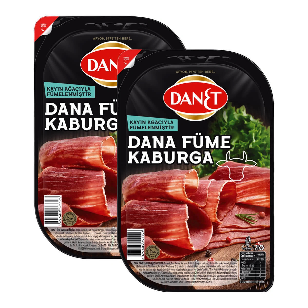 Dana Füme Kaburga  70 g  2'li