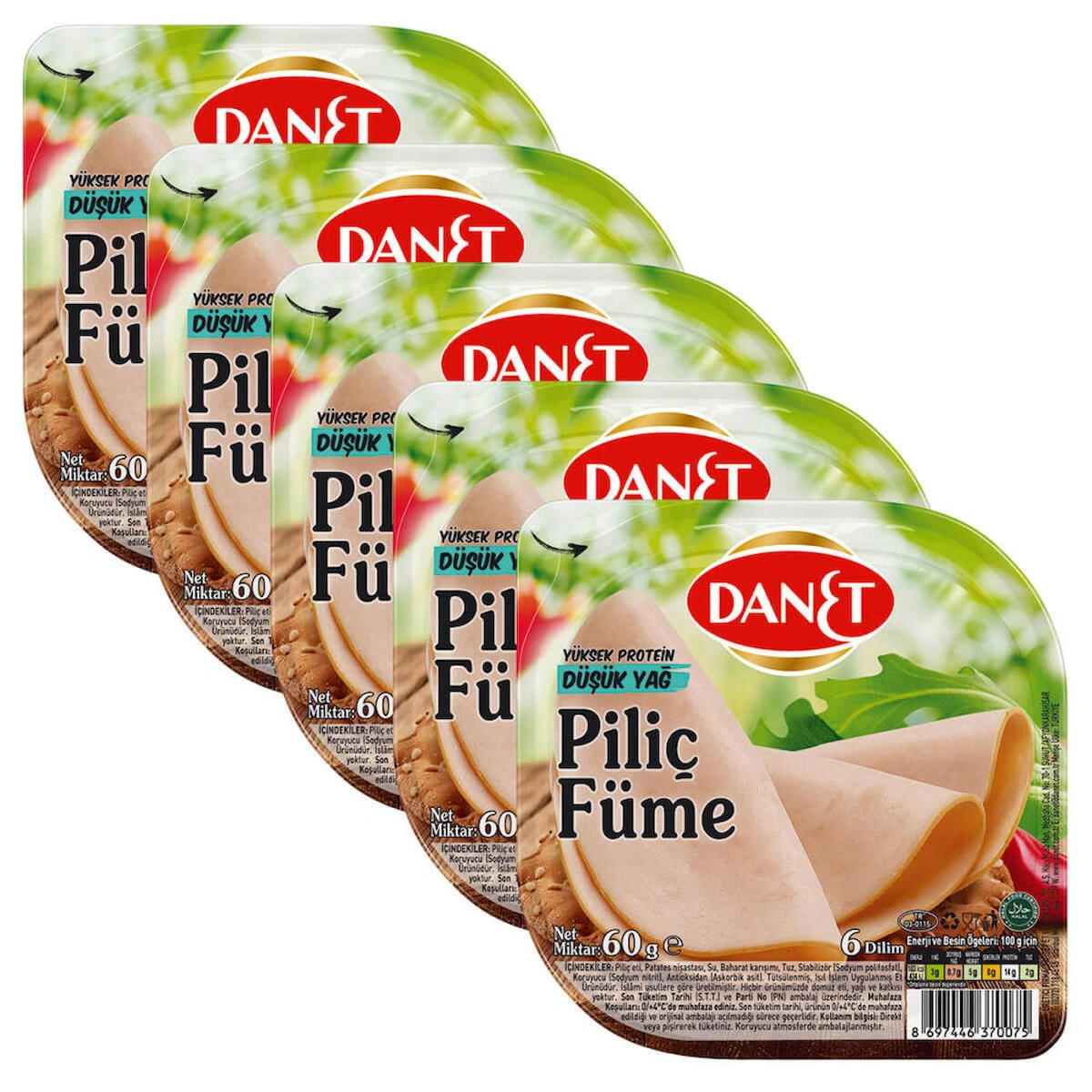 Piliç Füme I Dilimli  60 g 5'li