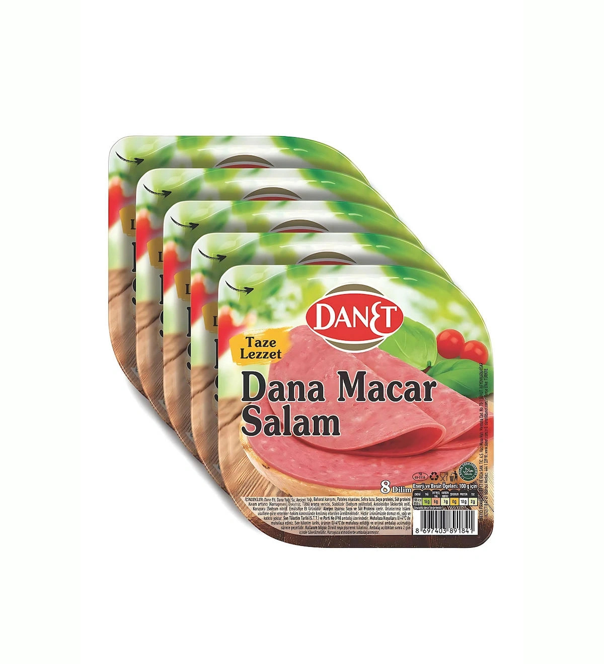 Dana Macar Salam I Dilimli I 50 g 5'li