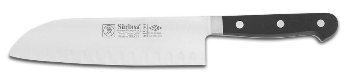 Sürbısa 61950 Dövme Oluklu Santoku Şef Bıçağı 18 Cm 