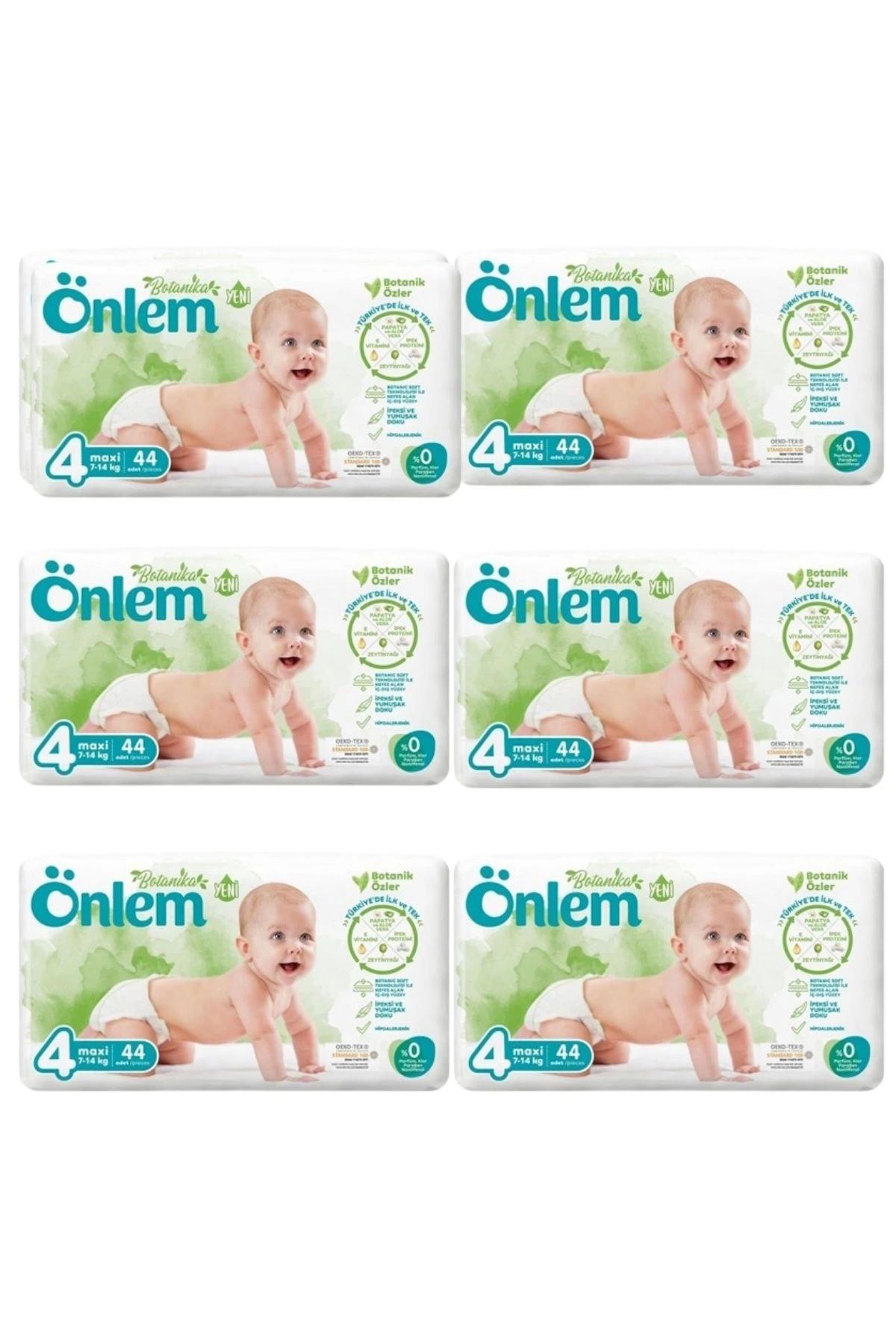 Önlem Botanika 4 Beden Çocuk Bezi İkili Jumbo Maxi 44 Lü x 6 Adet