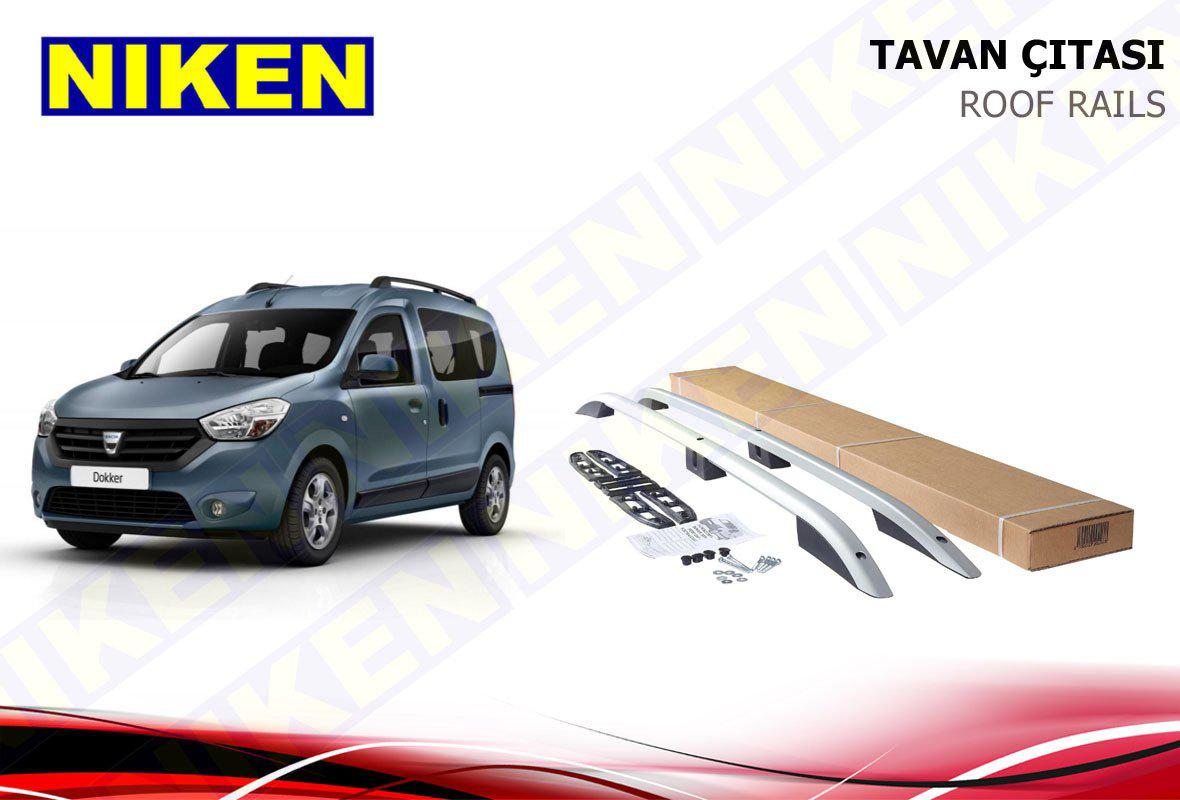 Dacia dokker tavan çıtası port bagaj taşıyıcı gri