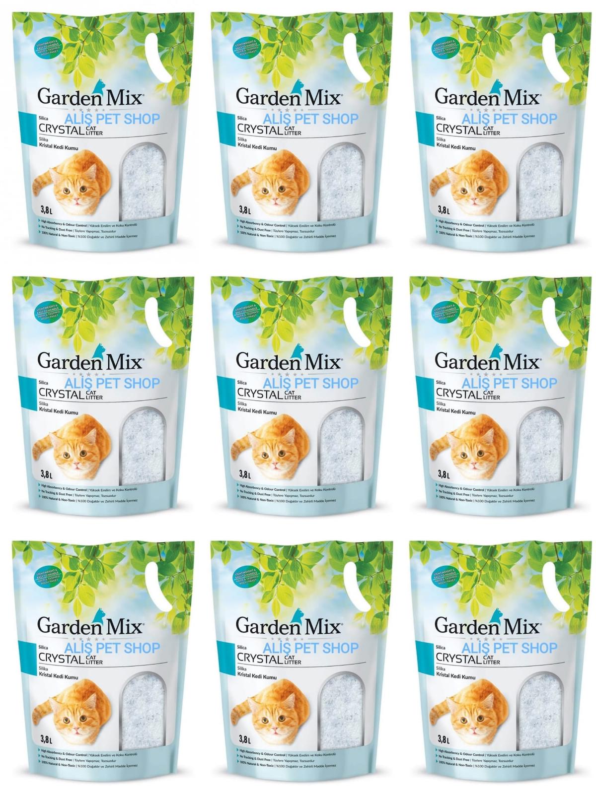 Gardenmıx Sılıca Kedi Kumu 1.4 Kg - 3.8 L X 9 ADET