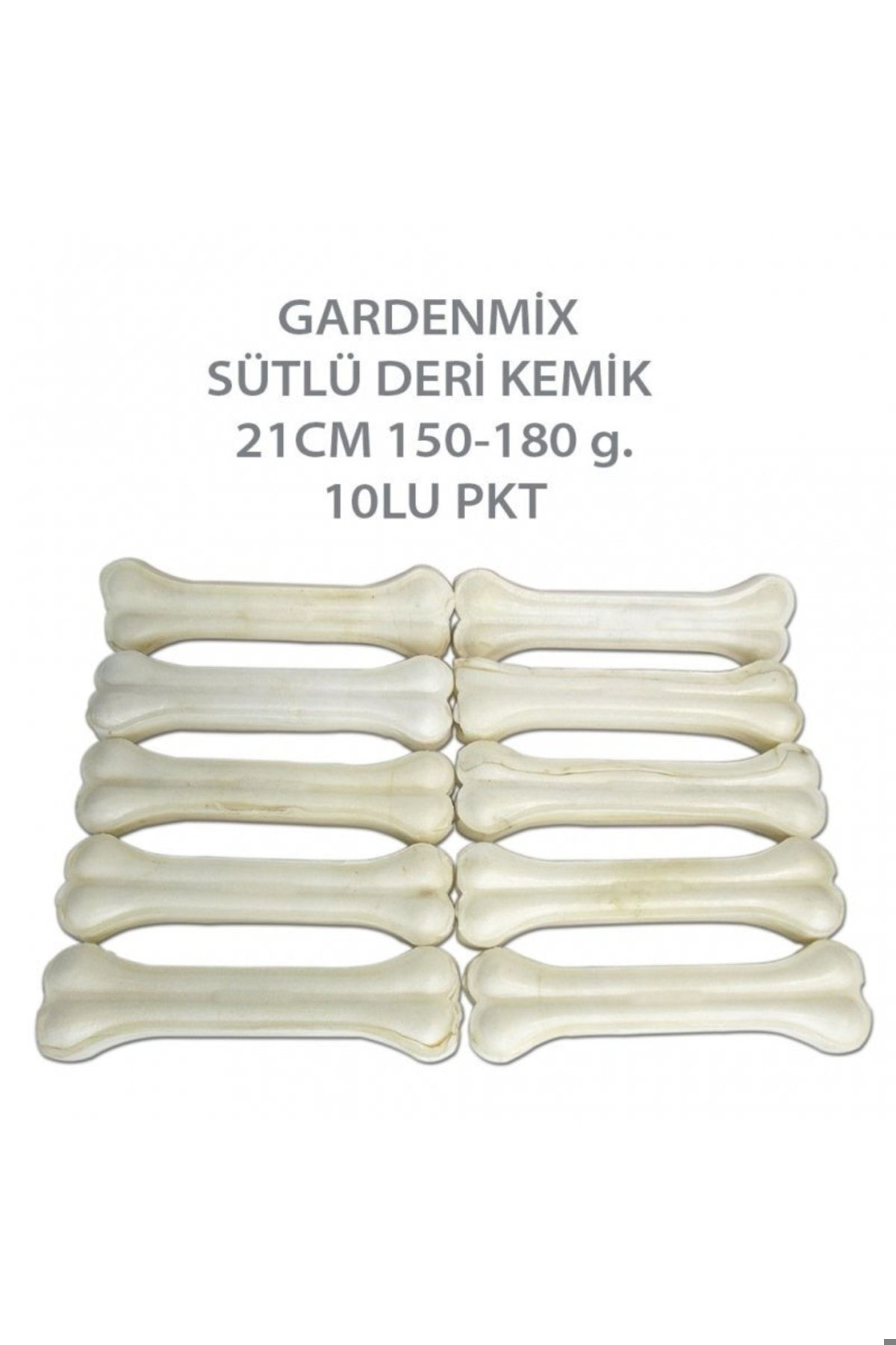 Gardenmix Sütlü Deri Kemik 21cm 150-180 G 10'lu