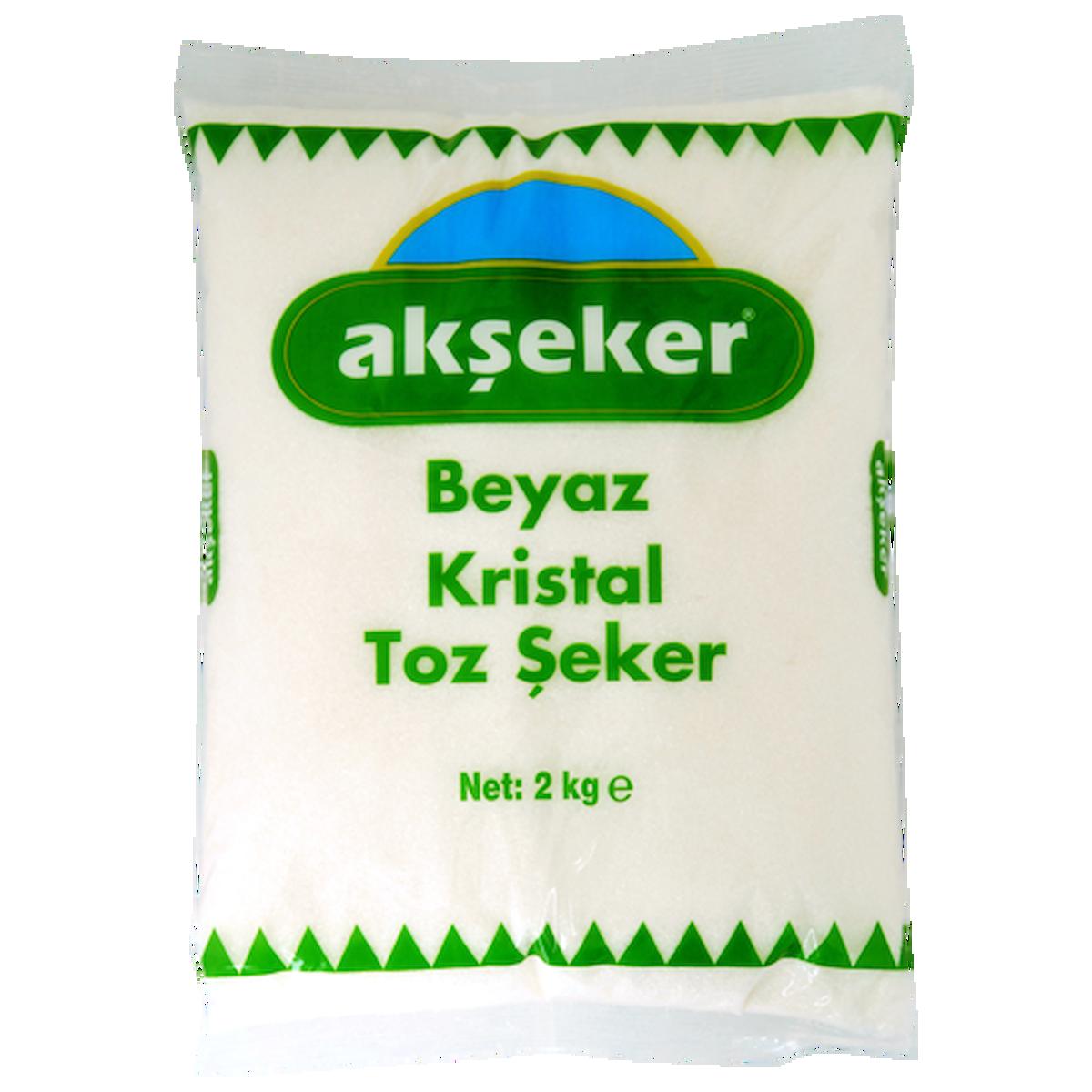 Akşeker Beyaz Kristal Toz Şeker 2 Kg