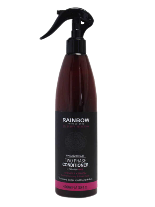 Rainbow Argan & Keratin Yıpranmış Saçlar İçin Onarıcı Bakım Saç Spreyi 400 ml