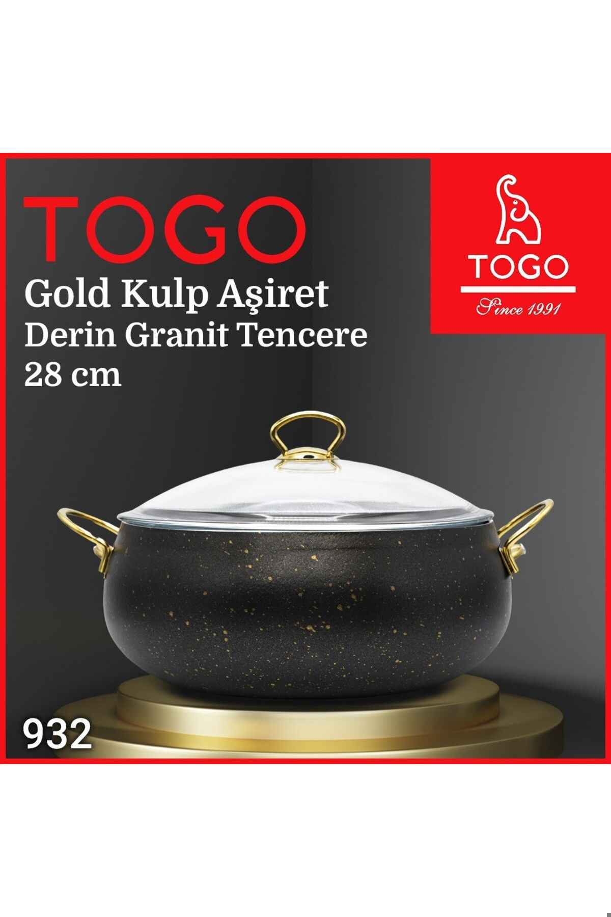 TOGO ELİTA GOLD KULP AŞİRET TENCERE 28