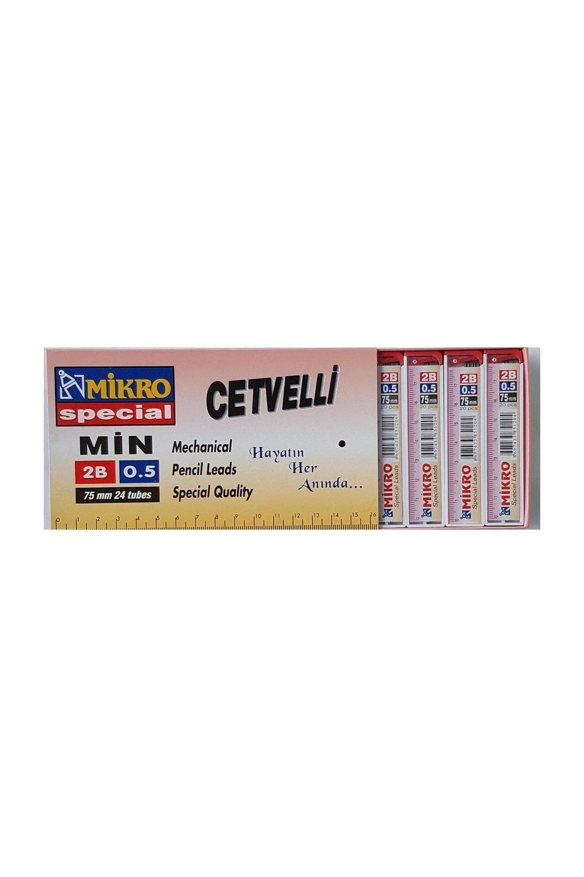 Min Cetvelli 2b Kalem Ucu 75mm 24 Tüp M-750 Paket