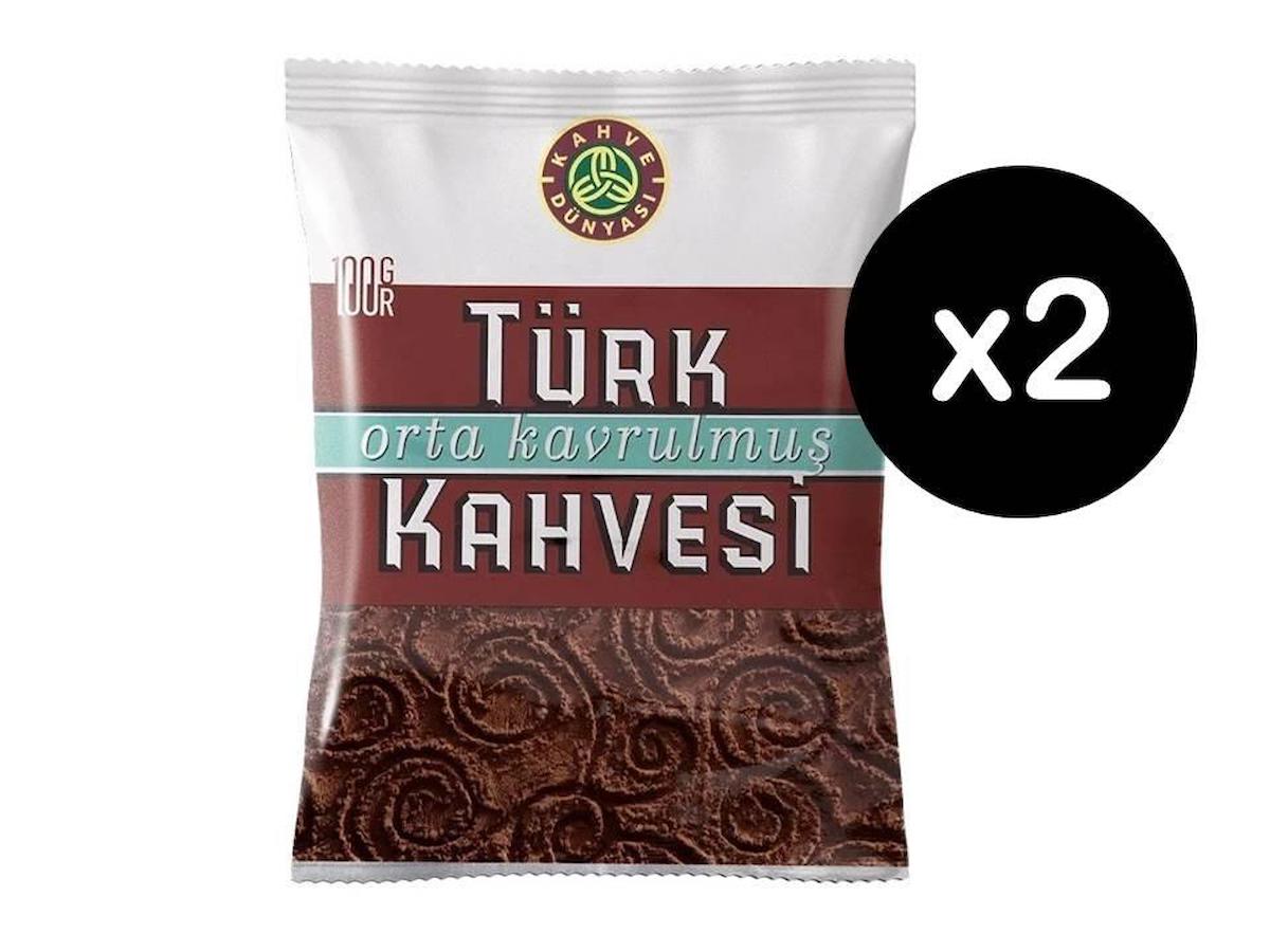 Kahve Dünyası 100 gr 2'li Orta Kavrulmuş Türk Kahvesi