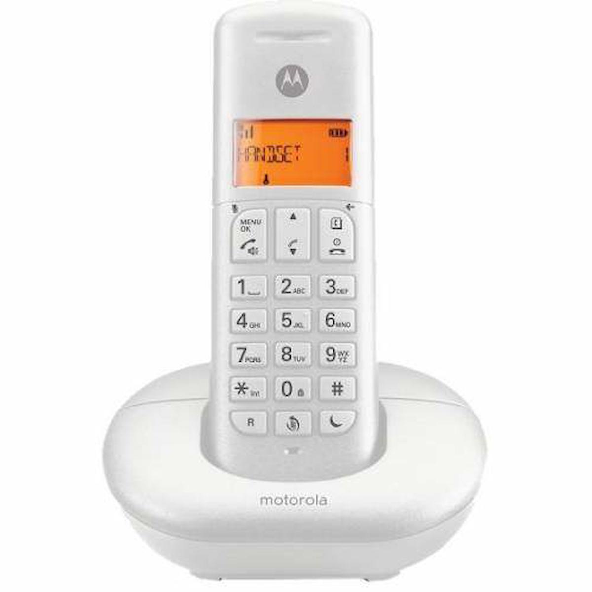 Motorola E201 Dect Handsfree Telsiz Telefon Beyaz Fiyatları Ve ...