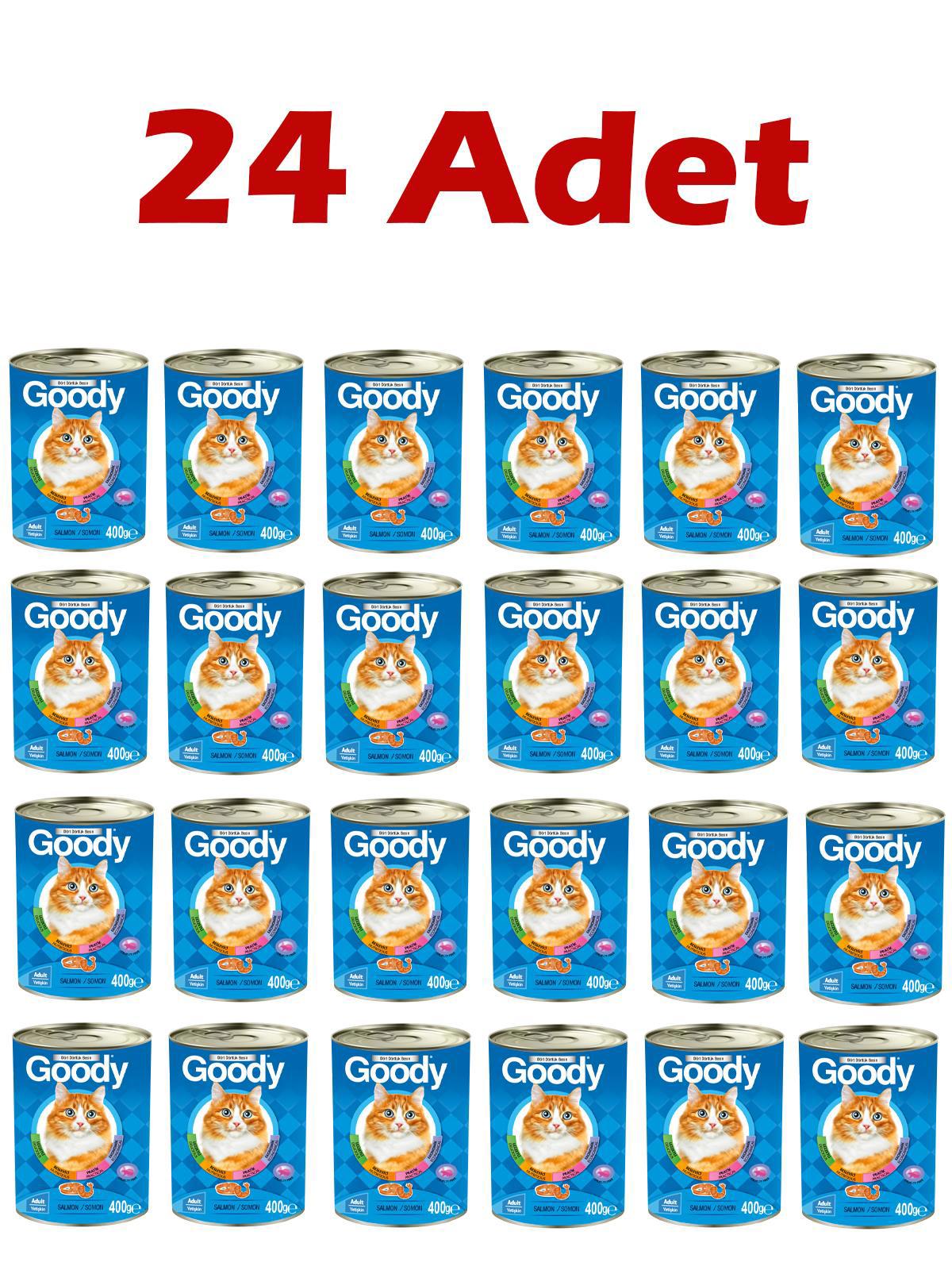 Goody Somonlu Yetişkin Kedi Konservesi 400 Gr 24 Adet