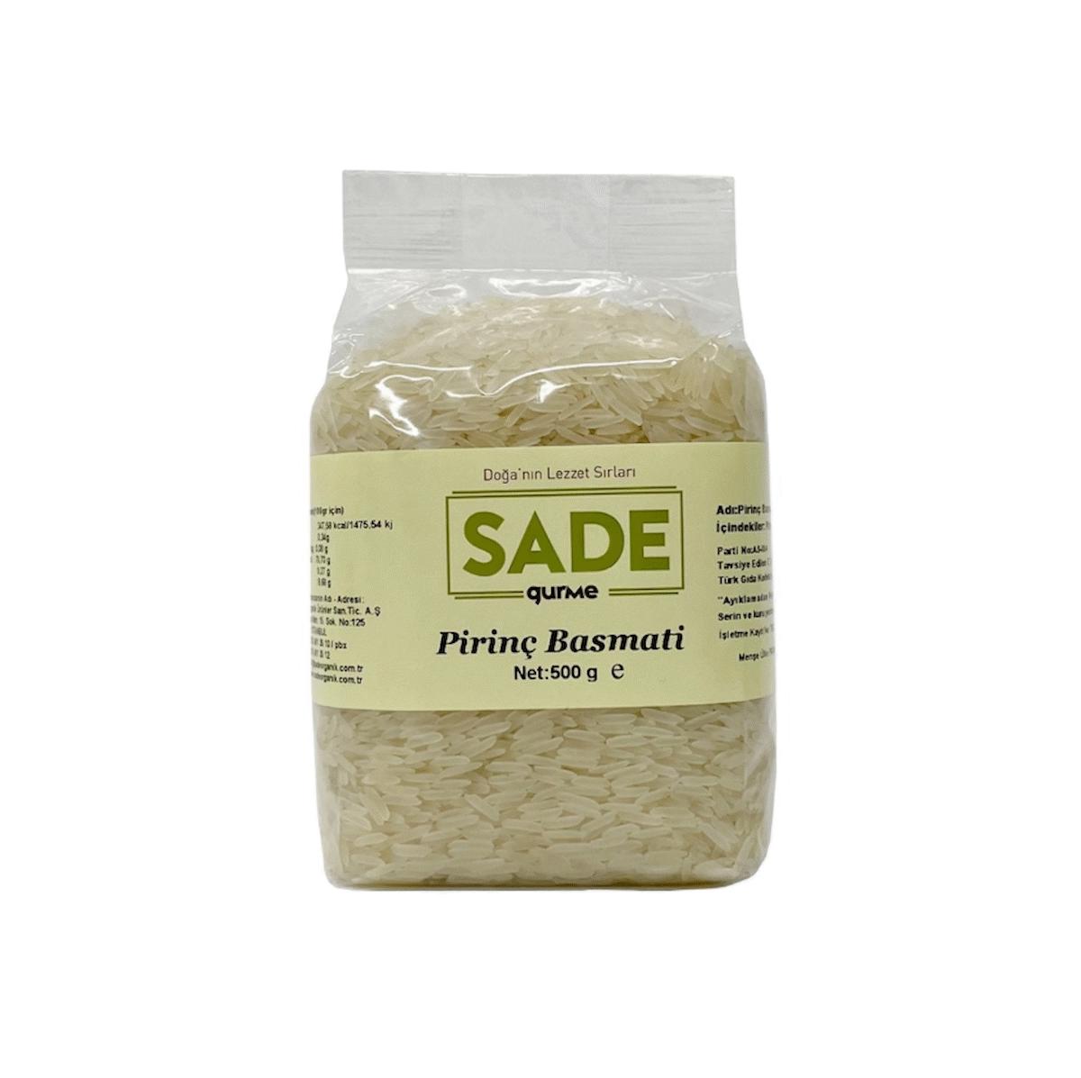 Sade Gurme Basmati Pirinç 500 Gr