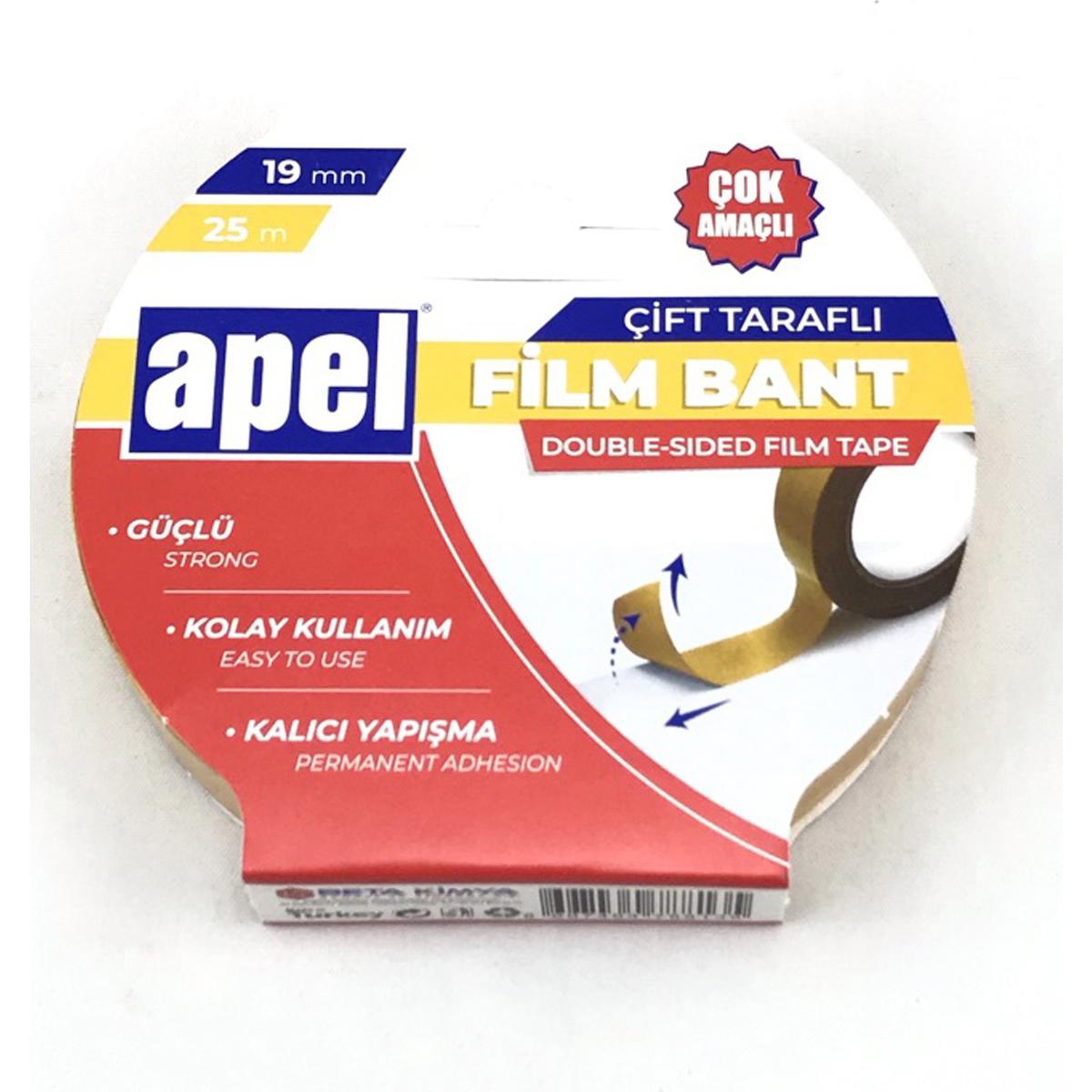 Apel Çift Taraflı Film Bant 50mmx25m