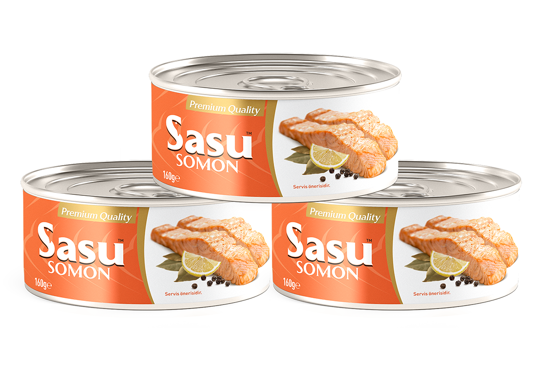 Sasu Norveç Somon Balığı 3x160G Bütün Dilim