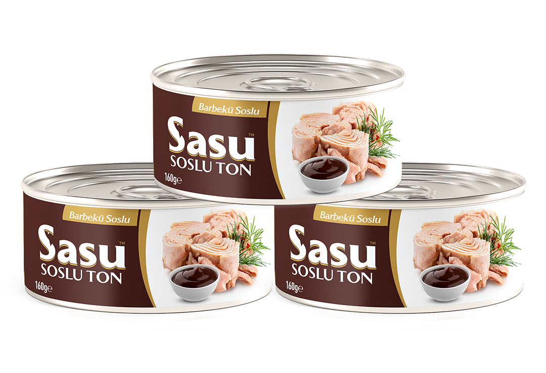 Sasu Barbekü Soslu Ton Balığı 3x160G Bütün Dilim