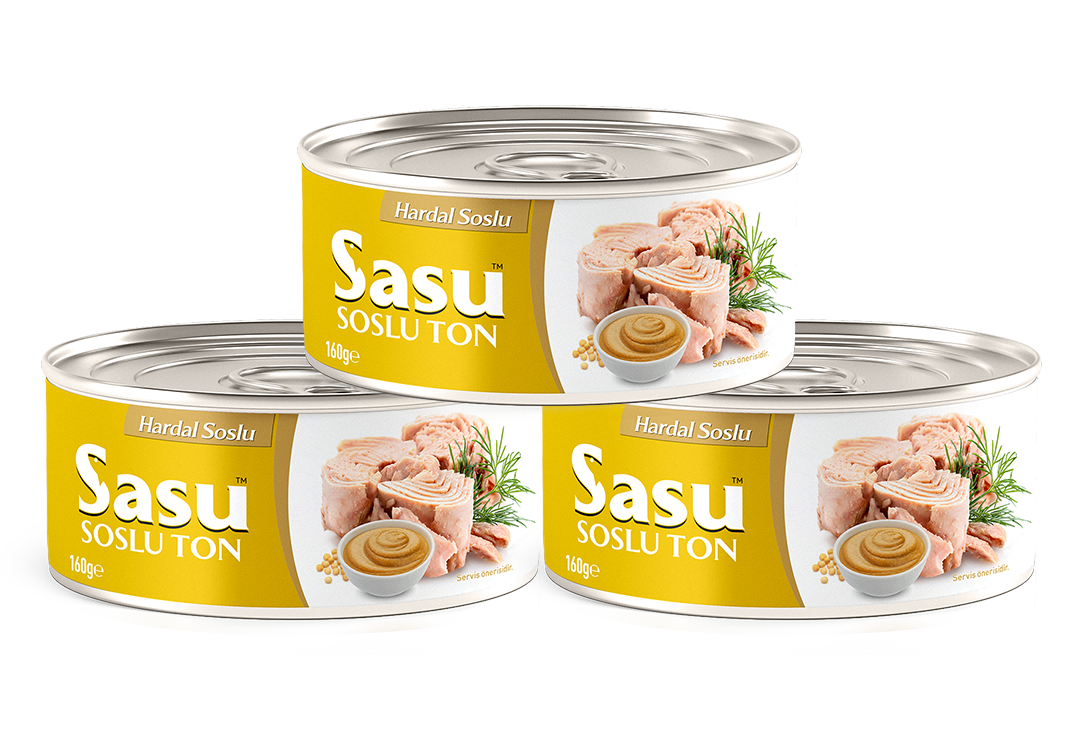 Sasu Hardal Soslu Ton Balığı 3x160G Bütün Dilim