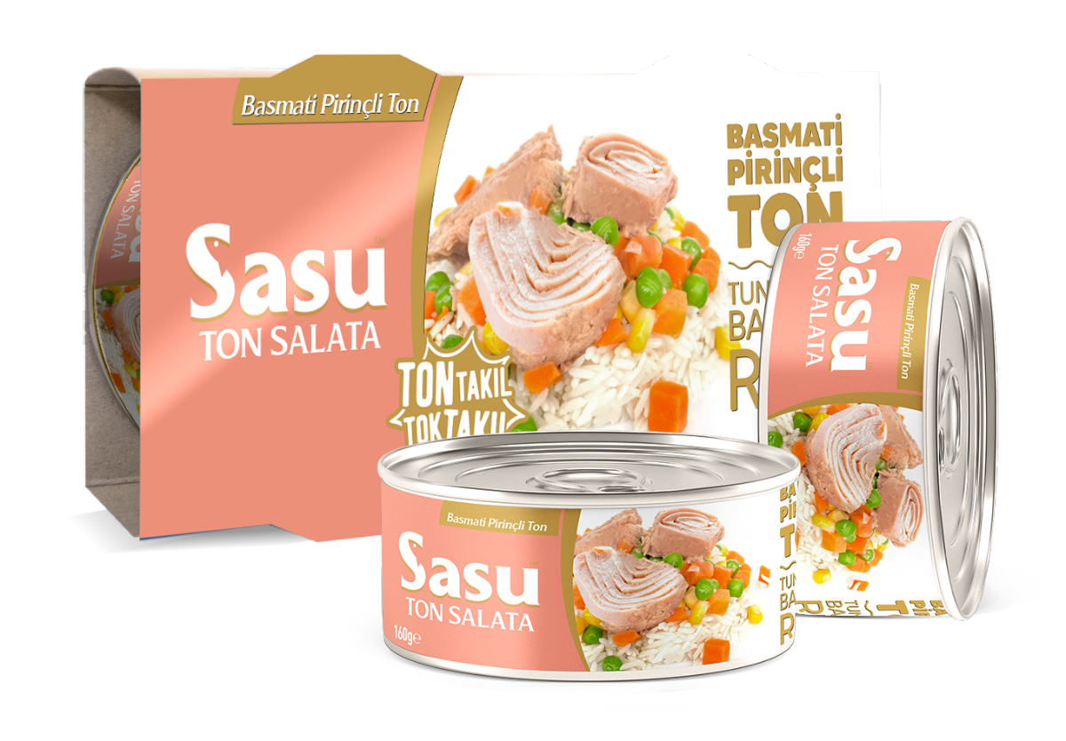 Sasu Pirinçli Ton Salata 2x160G Bütün Dilim