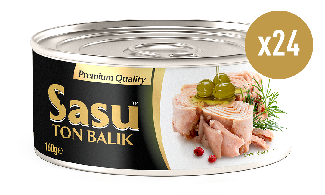 Sasu Zeytinyağlı Ton Balığı 24x160G Bütün Dilim Bütün Dilim