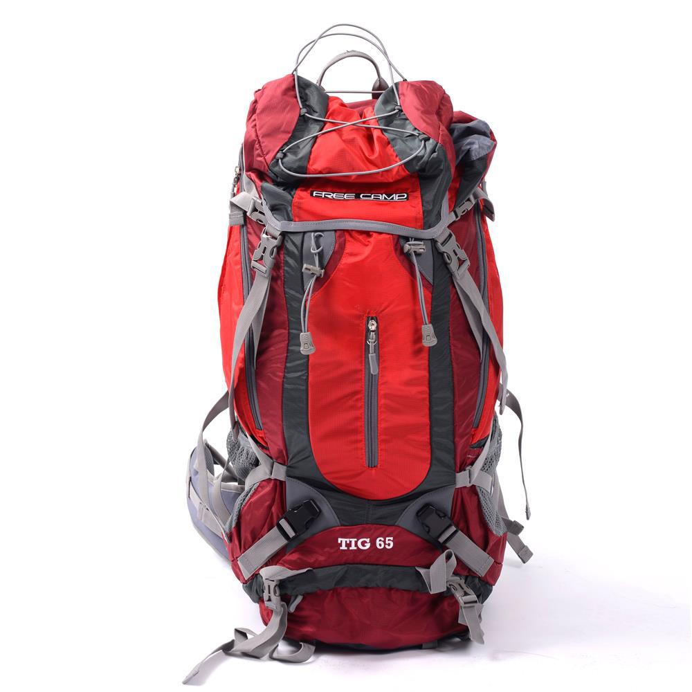 Freecamp Tig Trekking 65 lt Su Geçirmez Outdoor Sırt Çantası Kırmızı