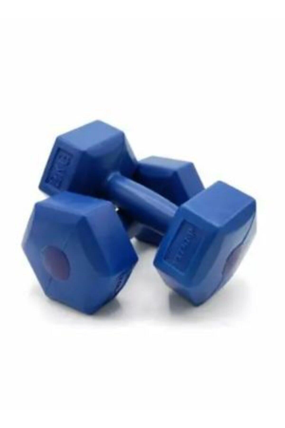 Spor Dambıl 2 Kg X 2 Adet Deluxe Pvc Kaplama Plastik Dumbell 1 Çift Dm2