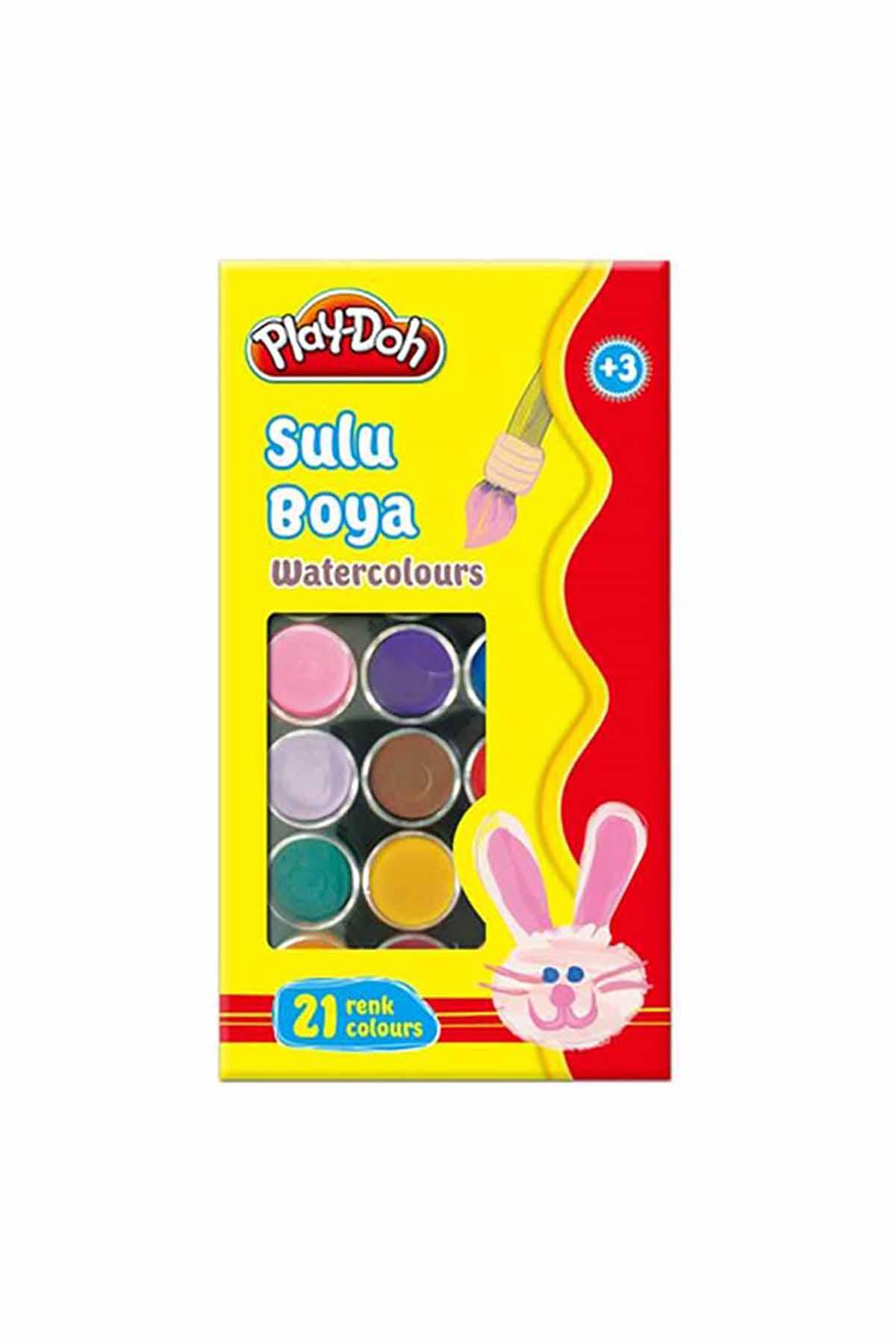 Play-Doh 21 Renk Sulu Boya 28mm