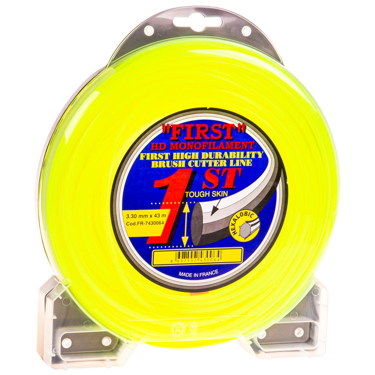 Speed France 7430064 First Tırpan Misinası 3.3 mm 43 mt Sarı Altıköşe