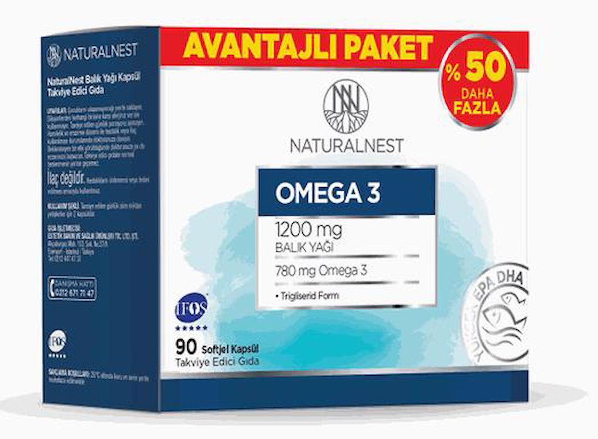 Naturalnest Omega 3 Avantajlı Paket 90 Kapsül 