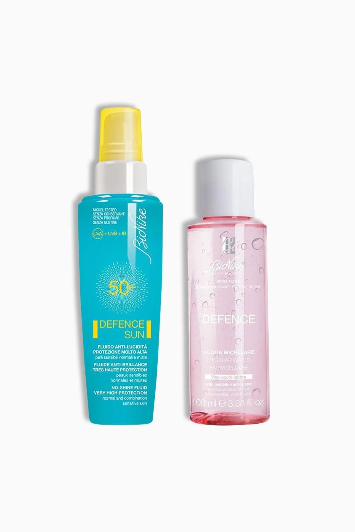 Bionike Defence Sun Spf50 Güneş Koruyucu Krem 50 ml + Defence Micellar Water 100 ml