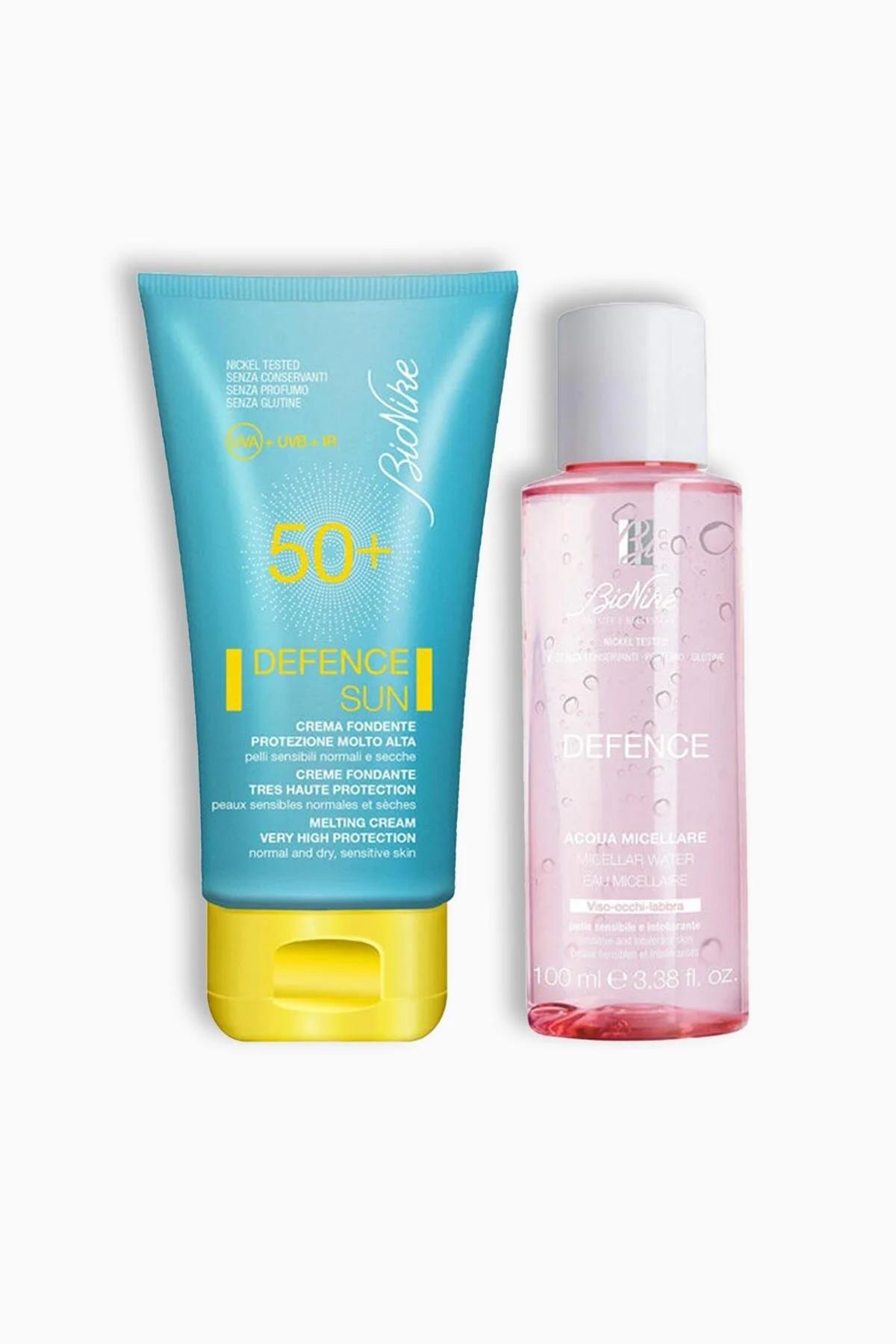 Bionike Defence Sun Soft Touch Krem Spf50 50 ml + Defence Micellar Water 100 ml