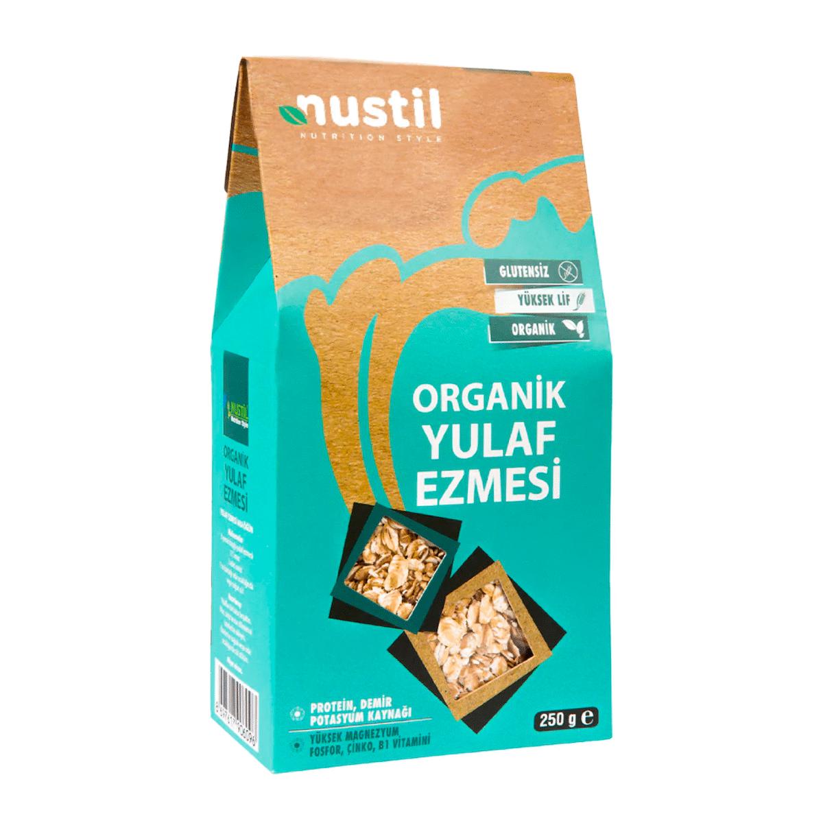 NUSTİL Organik Glutensiz Yulaf Ezmesi 250g