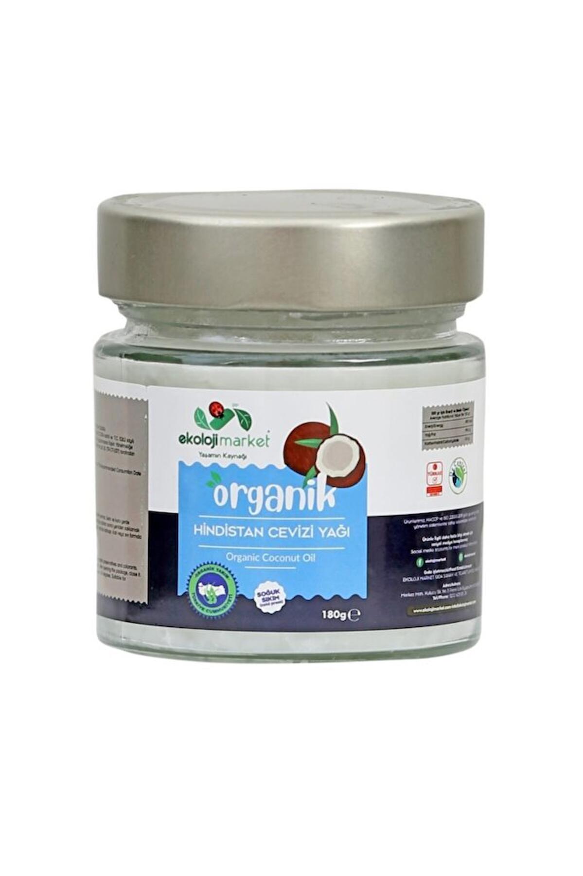 Organik Hindistan Cevizi Yağı 180 Ml -soğuk Sıkım-