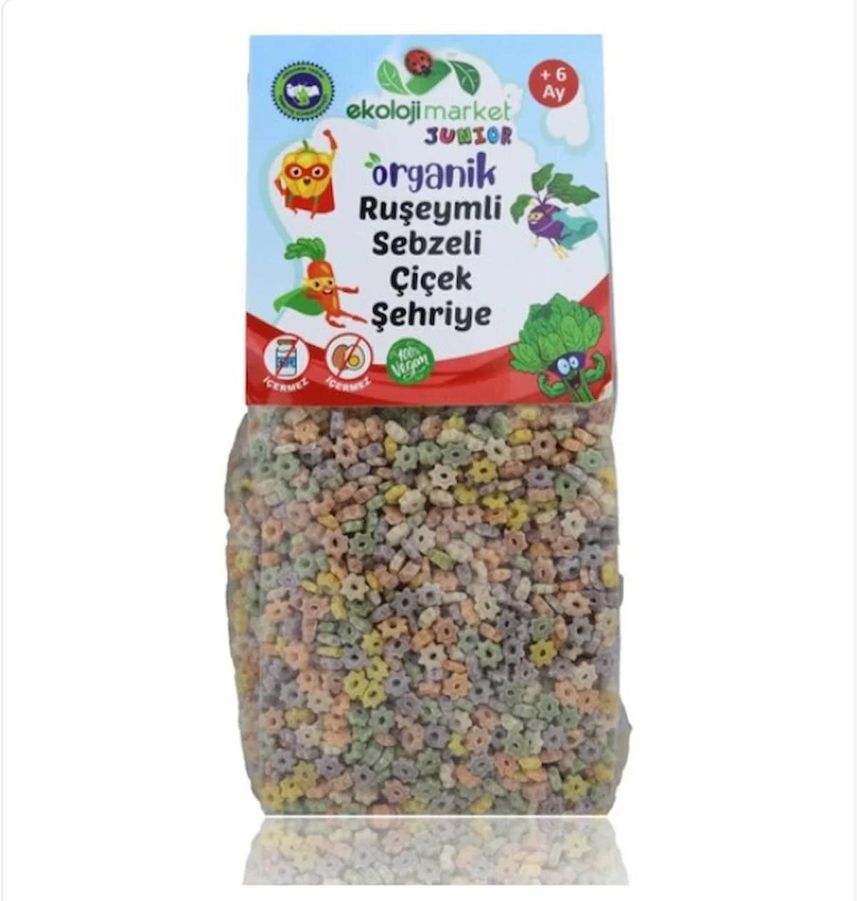 Organik Ruşeymli Sebzeli Çiçek Şehriye 250 gr.