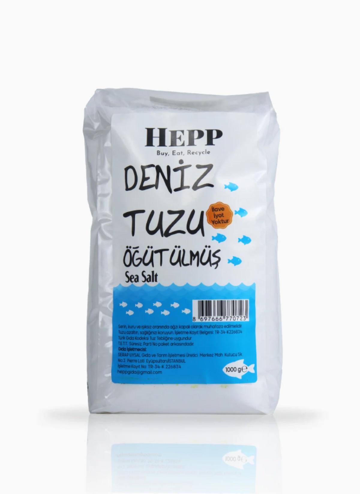 Hepp Deniz Tuzu Öğütülmüş 1 kg