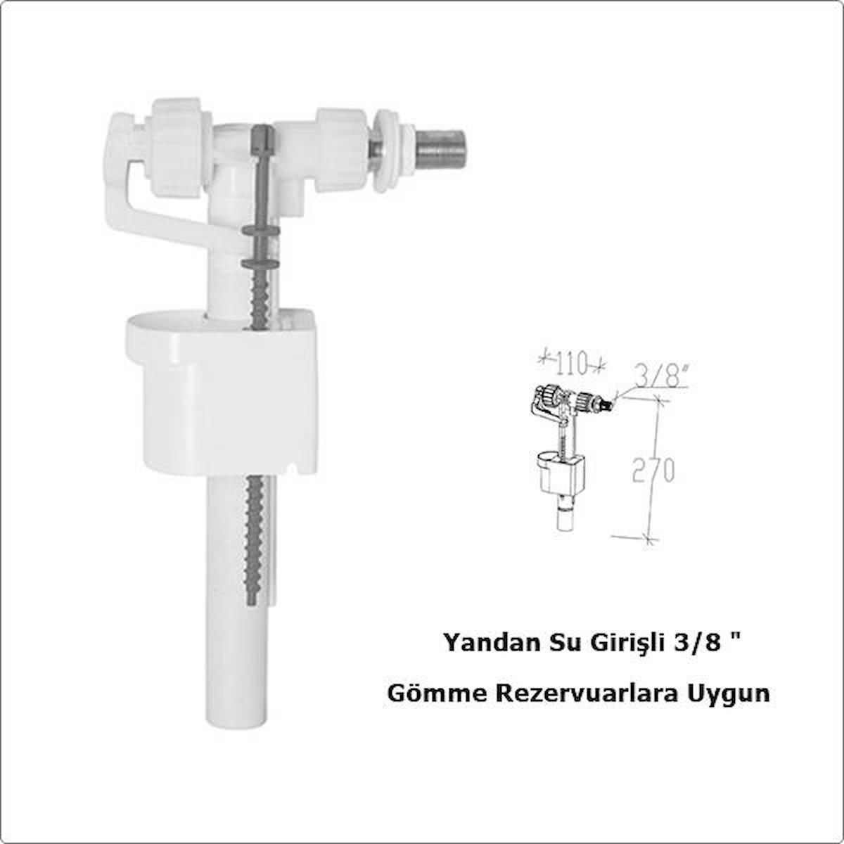 Tema Siamp Rezervuar İç Takım Flatör 95-Y Yandan Su Girişli 3/8 "