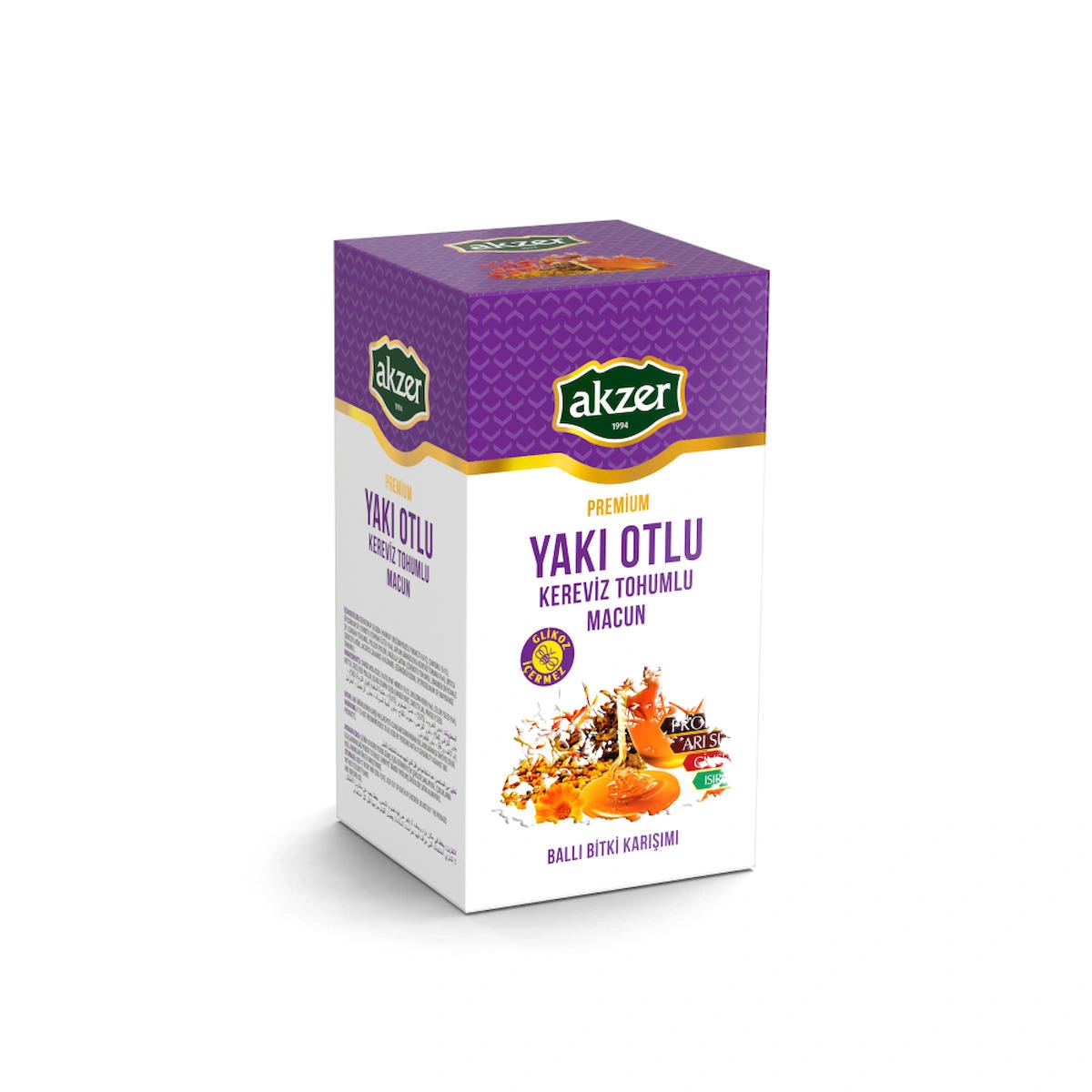 AKZER PREMİUM YAKI OTLU KEREVİZ TOHUMLU MACUN 300 GR