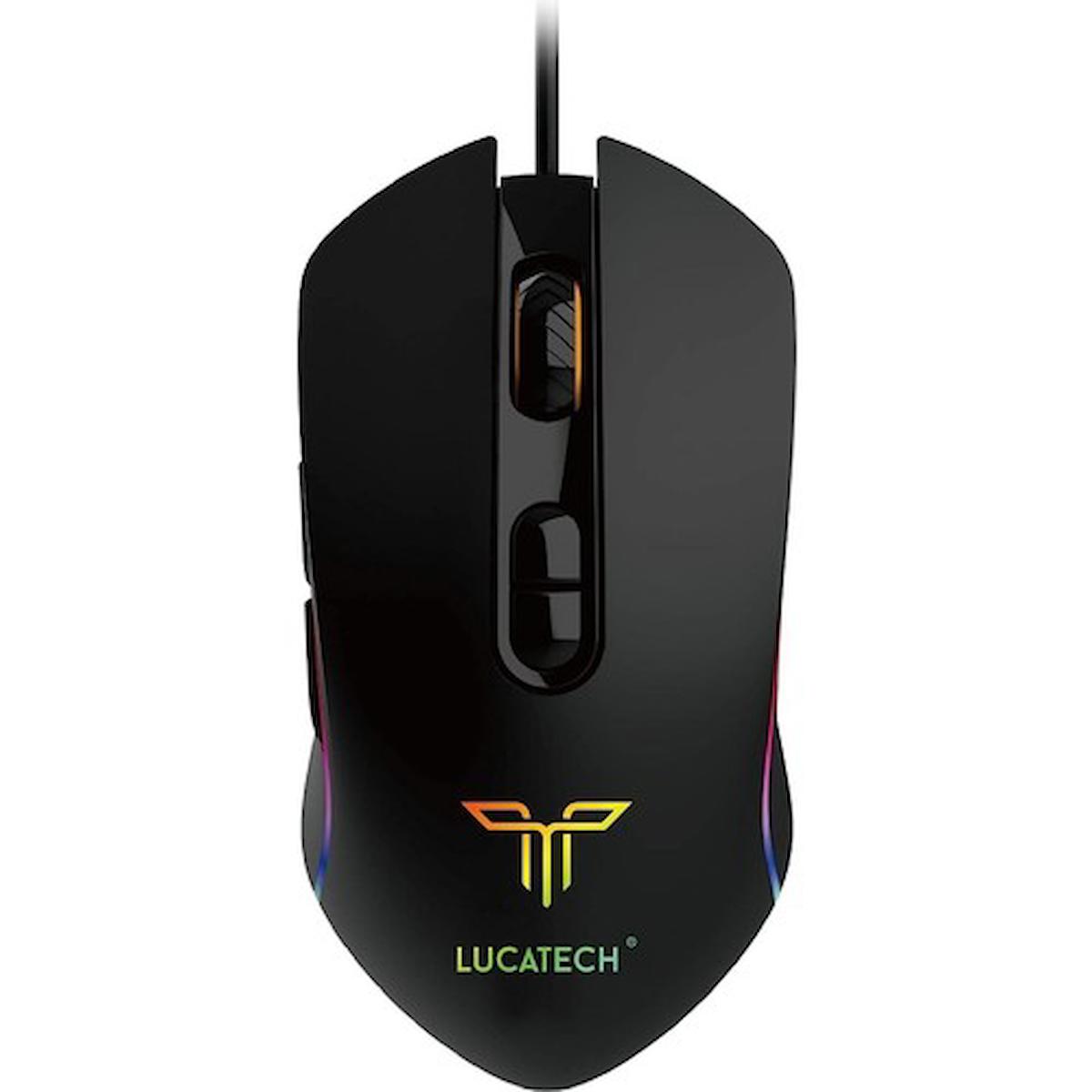 Lucatech Butterfly GX910 7200 Dpı Kablolu Rgb Optik Oyuncu Mouse