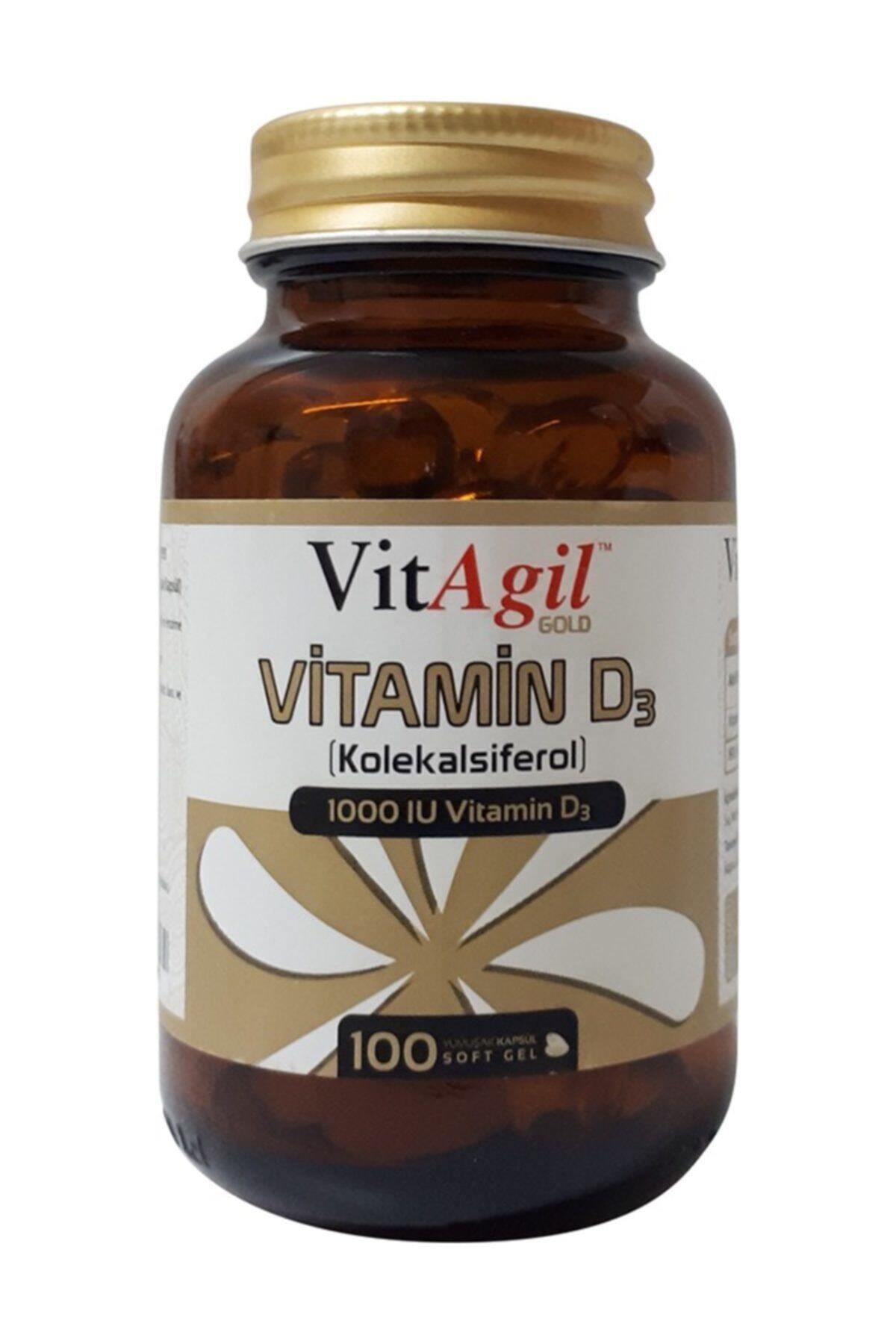 VitAgil Gold 1000 IU Vitamin D3 - 100 Soft Gel