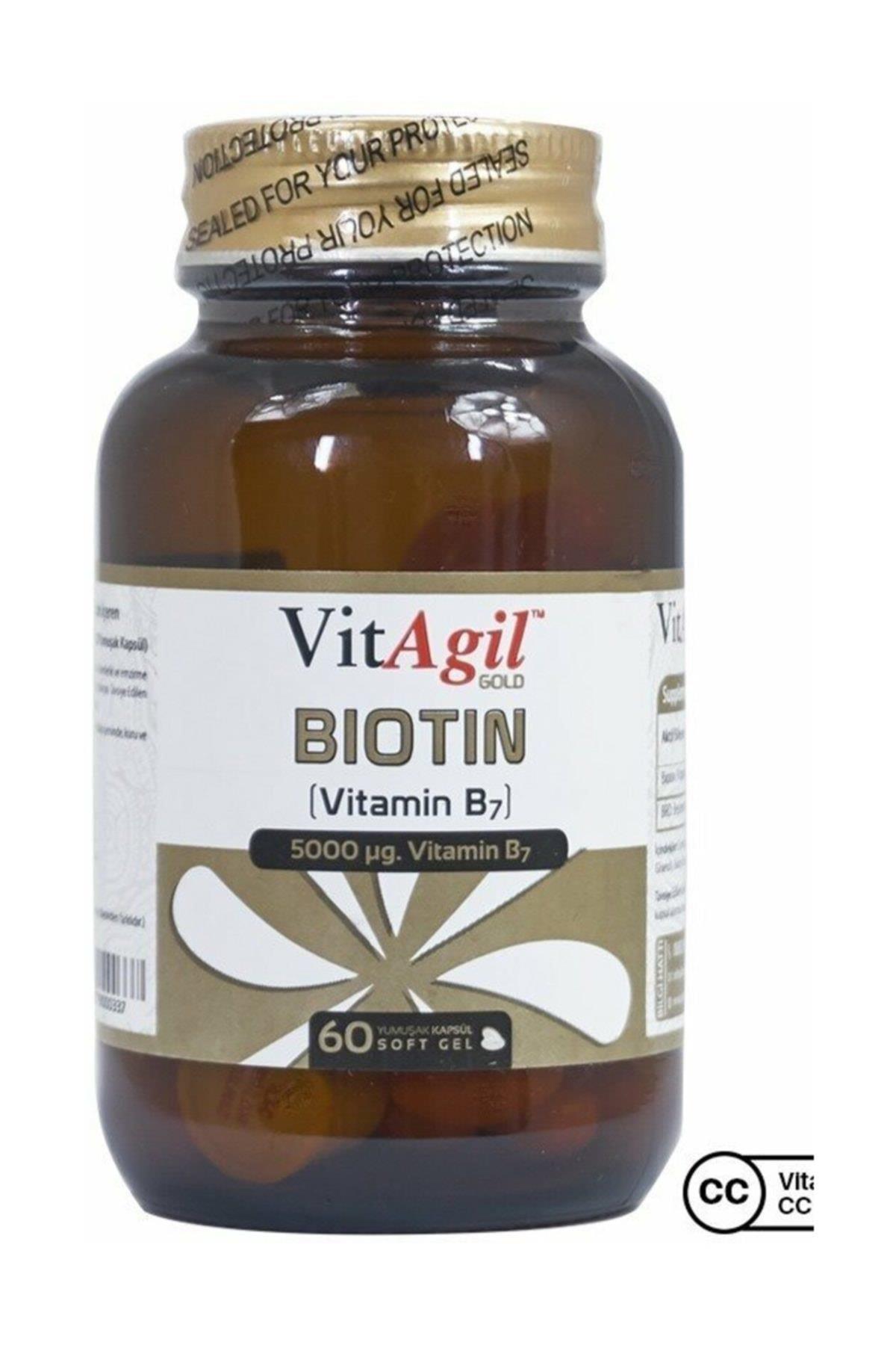 Allergo VitAgil Gold Biotin 5000 Mcg 60 Kapsül