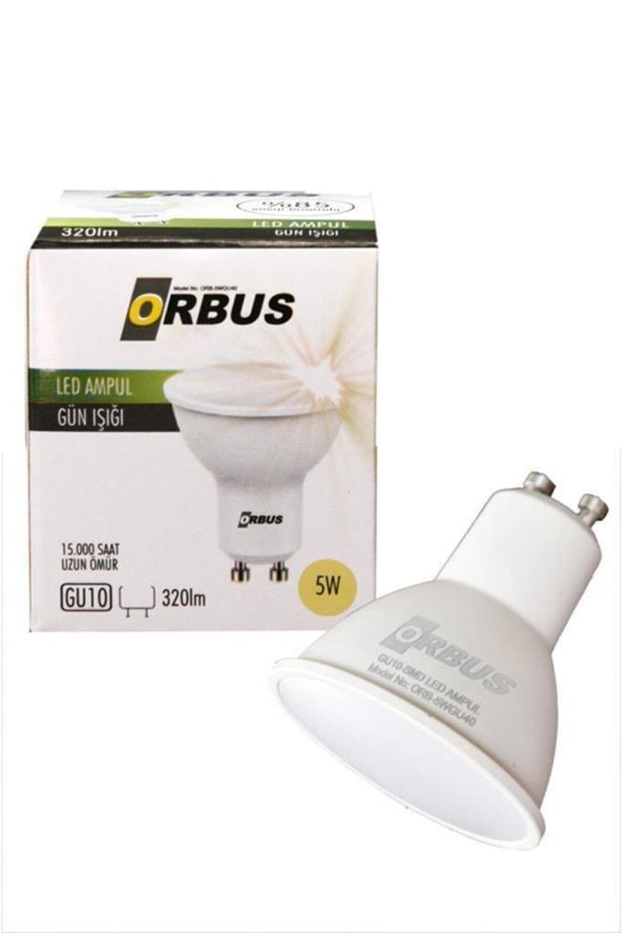 Orbus Orb-5w 5w Beyaz Işık Gu10 300lm 15.000 Saat Led Ampul