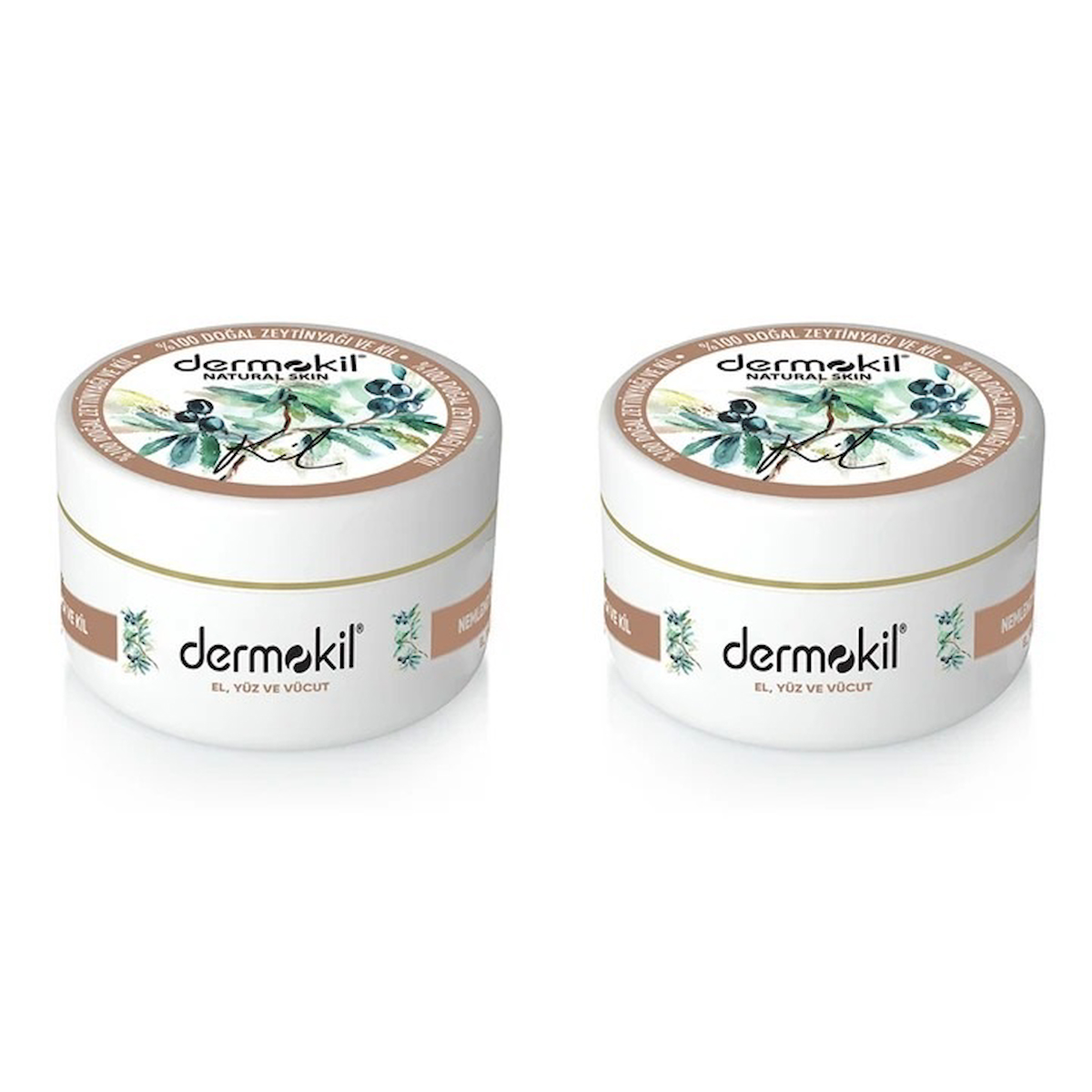 Dermokil Zeytinyağı El Yüz Vücut Kremi 300 ml 2'li Set