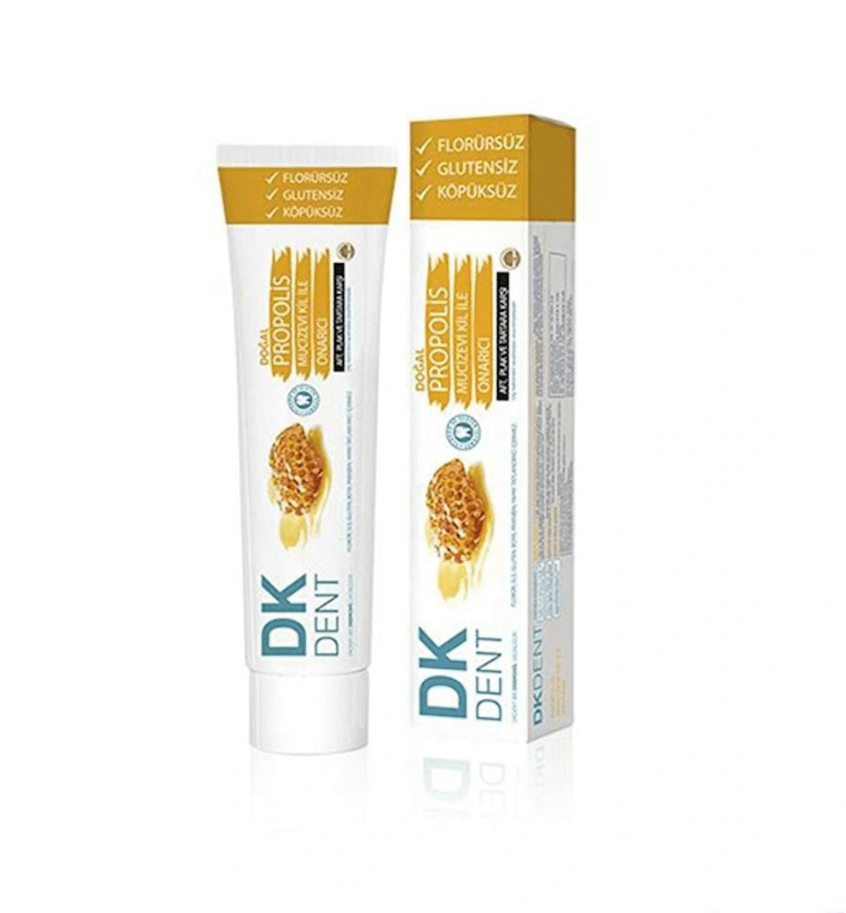 Dermokil DK Dent Propolis Aromalı Aft, Plak ve Tartara Karşı Florürsüz Diş Macunu 75 ml 