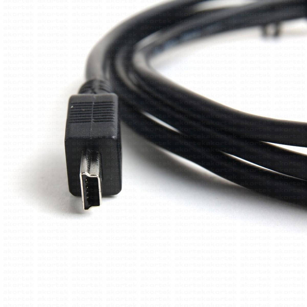 Dark DK-CB-USB2MINIL150 1.5 Mt USB 2.0 to mini USB Erkek-Erkek  Şarj Kablosu