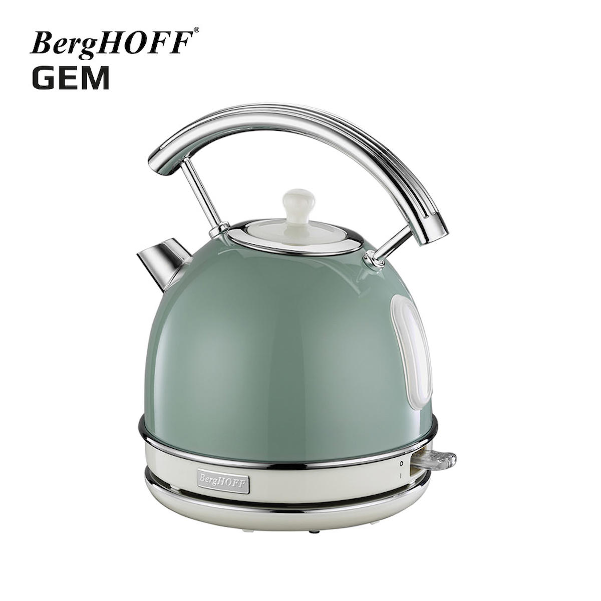 BergHOFF GEM RETRO 1.7 Litre Mint Yeşil Yuvarlak Su Isıtıcısı