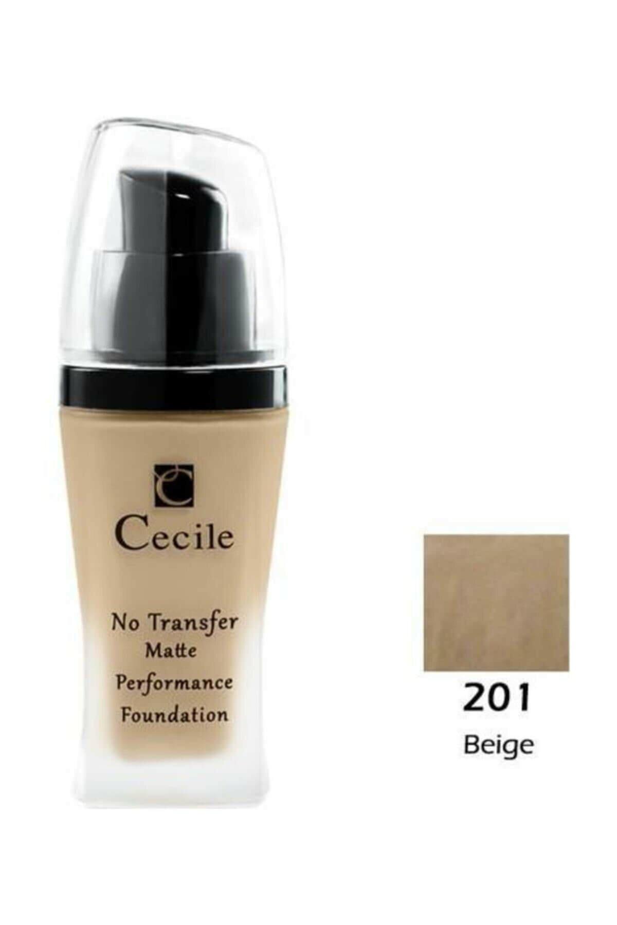 Cecile No Trasfer Matte Foundation Mat Fondöten 201