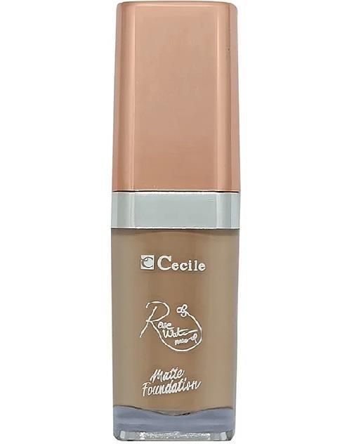 Cecile Rose Water Matte Foundation Mat Fondöten 03