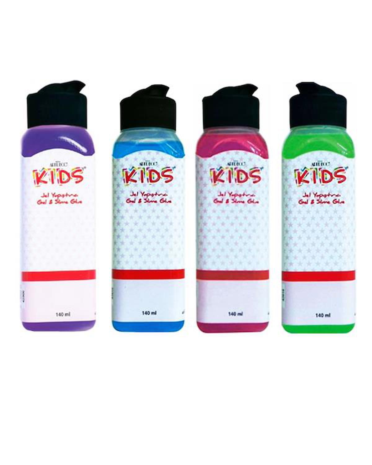 Artdeco Kids 4’lü 140 ml Jel ve Slime Yapıştırıcı 