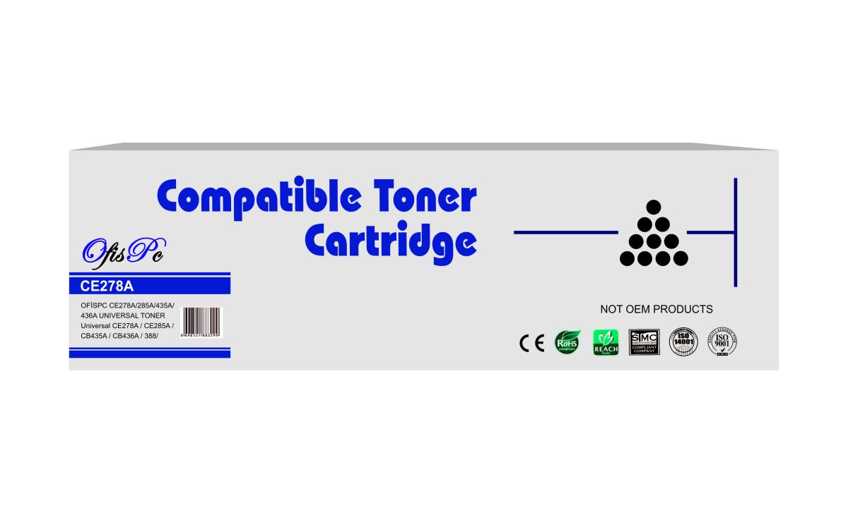 OfisPc Hp CE278A-CB435A-CB436A-CE285A Muadil Unıversal Toner P1005-P1505-P1102