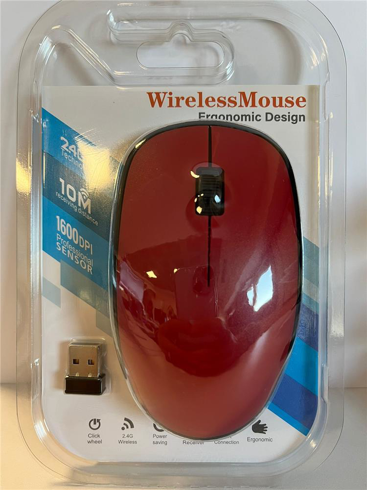 Elba G-212 Kırmızı 2.4Ghz Kablosuz Mouse